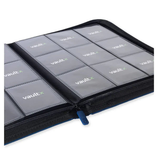 Vault X: EXO-TEC Zip Binder – 9 Pockets (Royal Blue) (360 Cards)