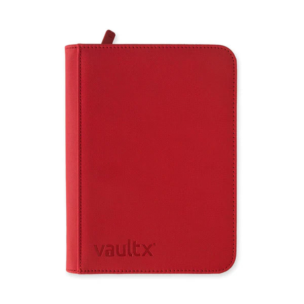 Vault X EXO-TEC Zip Binder 4-Pocket – Red
