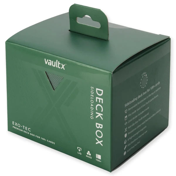 Vault X: EXO-TEC Sideloading Deck Box (Grønn) (100+ kort)