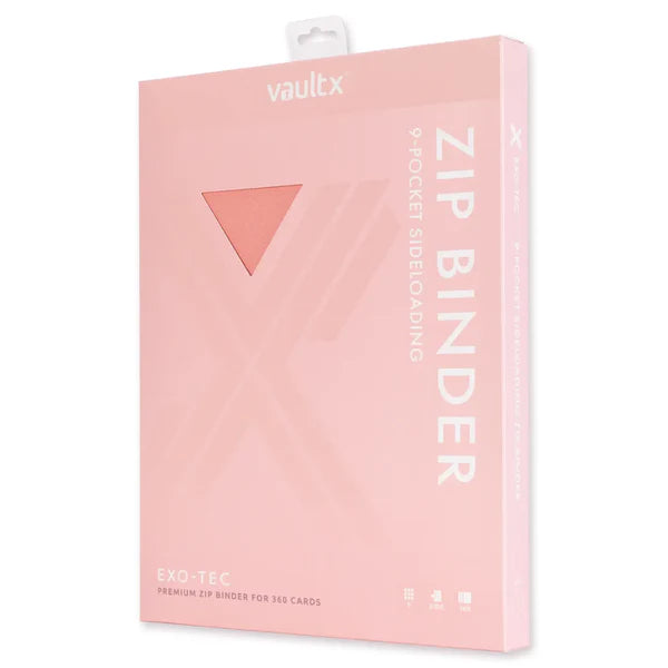 Vault X: EXO-TEC Zip Binder – 9 lommer (Just Pink) (360 kort)