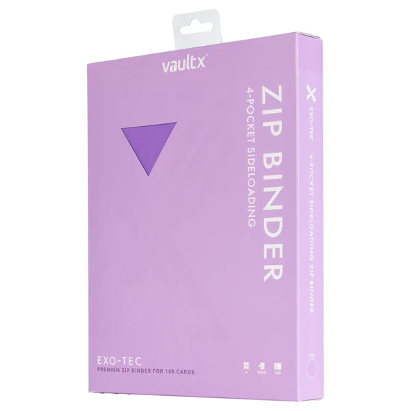 Vault X EXO-TEC Zip Binder 4-Pocket – Just Purple