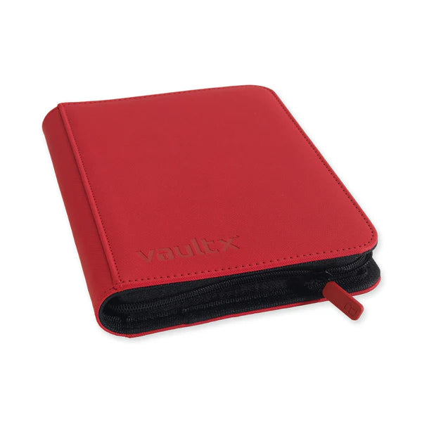 Vault X EXO-TEC Zip Binder 4-Pocket – Red
