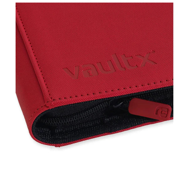 Vault X EXO-TEC Zip Binder 4-Pocket – Red