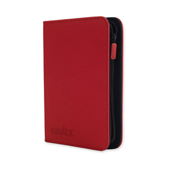Vault X EXO-TEC Zip Binder 4-Pocket – Red